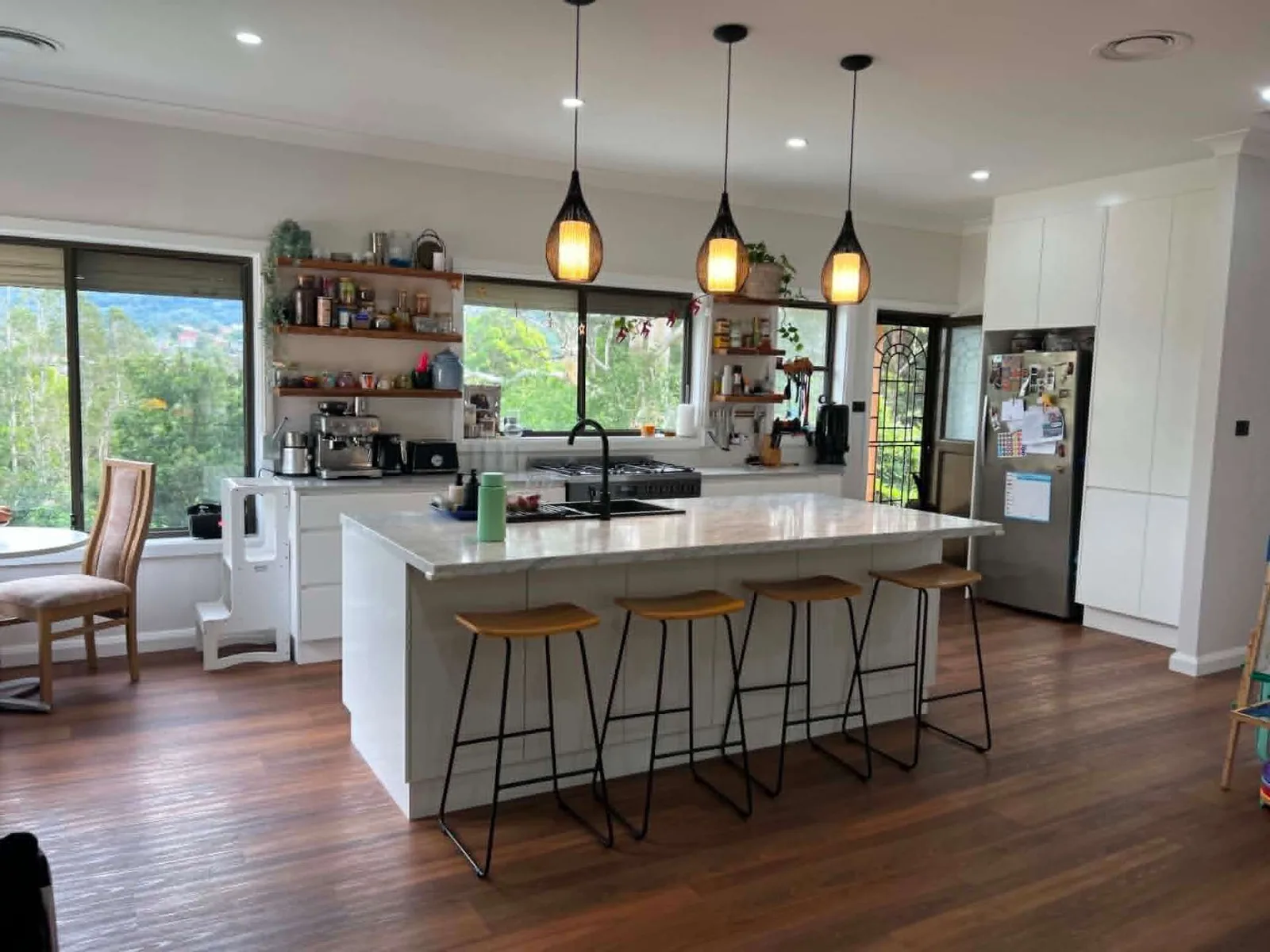After — Open-plan kitchen & living renovation